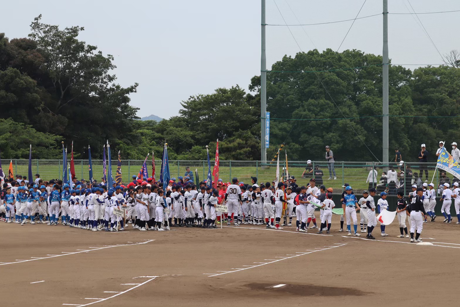 力旗1日目』開会式〜1回戦vs怡土少年野球_230809_0